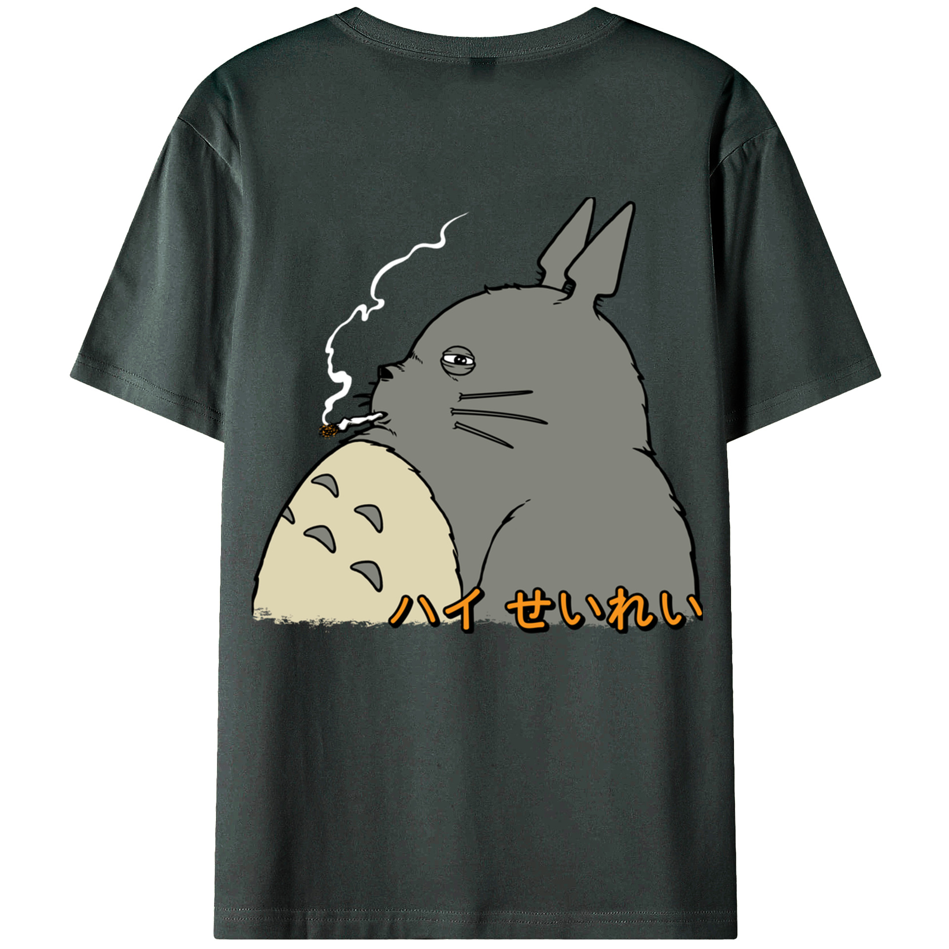 （画像用） となりのトトロ 草壁メイ 草壁サツキ My Neighbor Totoro Satsuki Kusakabe Mei Kusakabe 綿100％ メンズ半袖Tシャツ（バックプリント） 通気性